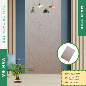 Tấm ốp than tre vân đá  Đ 915-B - Ảnh 2