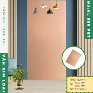Tấm Ốp Than Tre Kim Loại KL 550 Hồng - Ảnh 2