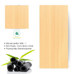 Tấm ốp than tre vân gỗ chống xước WW-1 - Ảnh 2